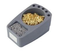 Whoasyst High Performances Professional Solder Tip Cleaning Set Include Brass Wire&Silicone Holder Suitable For DIYer Enthusiasts Easy Clean Soldering Tool