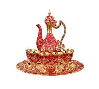 Whoasyst Home Essential Wine Glass Set Fashion European Metal Dispenser and Cups Zinc Alloy Wine