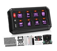 Whoasyst Intelligent 8 Circuit Touch Control Panel Light Display for Enhanced Vehicle Personalization and Easy Use Quick Install Change