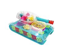 Whoasyst Interactive Transparent Gear Vehicle Toy Parent Child Interaction Toy