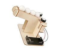 Whoasyst Interactive Wooden Ball Launching Science Project Educational Toy for Kids Learners Exploring Automation and Mechanics Science Model Project Toy