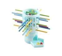 Whoasyst Kids Puzzle Game Wooden Stick Stacking Toy Promotes Logical Thinking and Social Interaction for Preschooler Entertaining Concentration Training Toy
