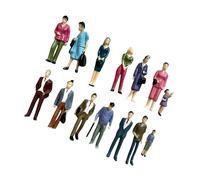 Whoasyst Life Like Miniature Human Figure Model Figurine Set for Creative Hobby Train Scene Setting and Scale Model Landscape Miniature Scene Character