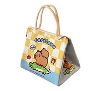 Whoasyst Lunch Box Insulated Bag Lovely Cartoon Capybara Coolers Easy to Carry Leakproof Case for Travel Box Cartoon Capybara Coolers Leakproof Case for Work