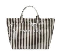 Whoasyst Modern Color Blocked Design Shopper Bag Transparent Top Handle Bag Offering Striped Detail for and Daily Use Fashion Top Handle