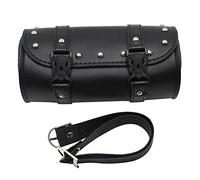 Whoasyst Motorbike Handlebar Tool Pouch Vintage Leather Motorcycle Saddlebag Fork Bag Waterproof Tool Bag Saddlebags Leather Waterproof Vintage Hardware