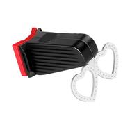 Whoasyst Mountain Bicycles Rear Light Bike Heart/Round Shape Tail Warning Lamp USB Rechargeable Led USB Rechargeable Mountain Bicycles Rear Light