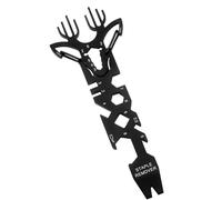 Whoasyst Multipurpose Stainless Steel Keychains Tool 8 Function Multitool Rings for Campers Cyclists and Craft Enthusiasts Durability Pocket Survival Tool