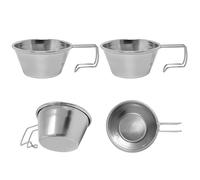 Whoasyst Multipurpose Stainless Steel Outdoor Cup 50ML Easy Camping Coffee Cup for Hiking