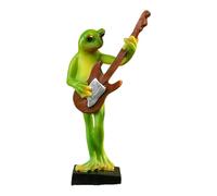 Whoasyst Musician Frogs Resins Figurine For Craft Display And Home Decors Desktop Book Shelf Ornament Funny Animal Sculpture Frogs Desk Decoration