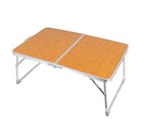 Whoasyst Outdoor Folding Tables With Carry Handle Portable Light Weight Picnics Desk Bamboos Desktop Camping Tables Outdoor Table