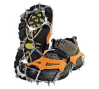 Whoasyst Outdoor Winter Snow Spikes Crampons Cleats Chain Claw Grip Boot Covers Ice Grippers Outdoor 18/19 Tooth Claw Stainless Steels Grippers