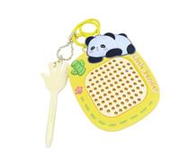 Whoasyst Panda Shaped Drawing Keychain With Doodling Board Stress Relief Toy For Adults Kids Travel Office Drawing Board Phone Charm Gift