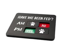 Whoasyst Pet Feeders Reminder Refrigerator Magnet for Pet Cats Dog Owners Daily Indication Chart Feed Your Pets Pet Feeding Trackers with Have We Been Feds