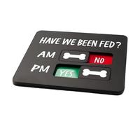 Whoasyst Pet Feeders Reminder Refrigerator Magnet for Pet Cats Dog Owners Daily Indication Chart Feed Your Pets Pet Feeding Trackers with Have We Been Feds