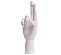 Whoasyst Photography Props Wood Hand Model for Artists with Moveable Fingers Wood Texture for Jewelry Display and Home Decors Watch Display Holder