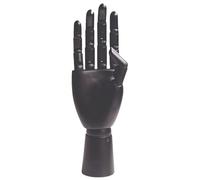 Whoasyst Photography Props Wood Hand Model for Artists with Moveable Fingers Wood Texture for Jewelry Display and Home Decors Watch Display Holder