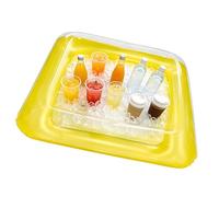 Whoasyst Pool Float Ice Tray Inflatable Pool Coolers Floating Cool Your Beverages Food Holder Floating Tray Swimming Accessories for Kids Adults