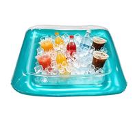 Whoasyst Pool Float Ice Tray Inflatable Pool Coolers Floating Cool Your Beverages Food Holder Floating Tray Swimming Accessories for Kids Adults