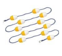 Whoasyst Pool Lane Divider Line 500cm / 196.85in Floating Rope with Yellow White Floats for School Club Gym Pools, Training, and Private Pool Swimming Lane Divider