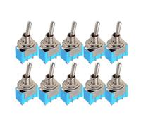 Whoasyst Portable MTS-103 3-Pin 3 Mode On-OFF Miniature Toggle Switches Electronic Gadgets for Vehicles Motorcycles Accessories and Stable Interior Components Easy Versatile Application