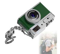 Whoasyst Portable Tiny Digital Camera with Metal Keychain Attachment 1080P for Students Vloggers Outdoor Enthusiasts Keychain Camera