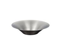 Whoasyst Practical Nonrust Steel Serving Platter Rustproof Circular Design Kitchens Dining Essential Round Serving Plate Food Grade Nonrust Steel Dish