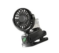 Whoasyst Practical Small Desktop Fan Clip On Office 4 Speed Setting Air Cooling ABS Texture Suitable For Cooling Portable Fan