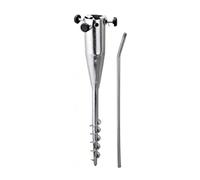 Whoasyst Premium Metal Sand Screw Umbrella Holder for Secure Placement in Grass or Sandy Areas Garden Umbrella Mooring