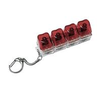 Whoasyst Pressable Heart Molded Keychain Stress Palliative with Brighten Function for School Addons Lovely Heart Keychain Pressable Desk Toy with Glowing Light