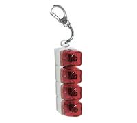 Whoasyst Pressable Heart Molded Keychain Stress Palliative with Brighten Function for School Addons Lovely Heart Keychain Pressable Desk Toy with Glowing Light