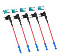 Whoasyst Profile Automotive Fuses Extenders 5 Units 15A & 20A Models Resistant Connector Easy DIYer Installation Safe Power Fuses Taps for Car Accessories