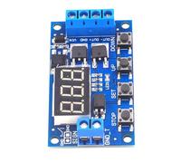 Whoasyst Programmable Triggering Cycle Delay Timer Switching Cycle Timing Module with Quiet Operate and Reverse Polarity Protections Programmable Timing Relays with Emergencies Stop