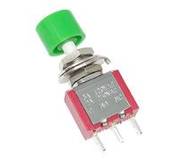 Whoasyst PS102 3Pin 6Pin Momentary Pushbutton Automatic Reset 5A120VAC / 2A250VAC Shockproof for Industrial Control Auto Reset Push Button