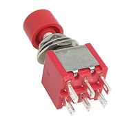 Whoasyst PS102 3Pin 6Pin Momentary Pushbutton Automatic Reset 5A120VAC / 2A250VAC Shockproof for Industrial Control Auto Reset Push Button