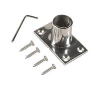 Whoasyst Rectangular Flange Holder Heavy Duty Floor Pipe Base Stainless Steel Base For Yacht Handrail Comfortable Handrail For Yachts
