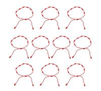 Whoasyst Red Cord Adjustable Kabbalah Knots String Amulet for Protection for Friendship Family Presents String Kabbalah Protection for Couple Women Men