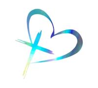 Whoasyst Religious Car Sticker, White Love Design Decal with Easy Adhesive for Faith Expression on Vehicles Waterproof Decal
