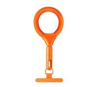 Whoasyst Shockproof Short Mobile Strap with Reinforced Metal Base & High Tensile Webbing Suitable for Fall Protect on the Go Very Thin Phone Grip