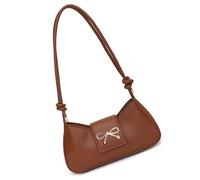 Whoasyst Shoulder Bag For Women Girls Trendy Evening Clutches Purse Pu Leather Under The Arm Purses Bowknot Purses Handbag Gifts Trendy Underarm Bag