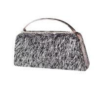 Whoasyst Sparkling Metallic Tassels Small Evening Handbag For Proms And Dinners Elegant Chain Strap Crossbody Bag Clutches Purse Bridal Wedding Handbag