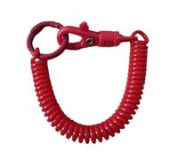Whoasyst Spirals Spring Coil Stretchy Keychain Retractable Elastic Anti-Lost Spirals Keyring Theftproof Keyring Coiled Holder