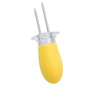 Whoasyst Stainless Steel Corn Forks Holder Insertion Barbecue Twin Fork BBQ Prongs Skewers for Meat and Vegetables Grilling Forks