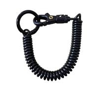 Whoasyst Stretchy Spirals Keyring Retractable Keychain Coil Spring Zinc Alloy Holder Colors Chain For Backpack Coil Spring Snap Hook Holder Retractable
