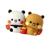 Whoasyst Strong PVC Component Car Interior Ornaments Set Adorable Dashboard Figurines Multiple Styles for Vehicle Decoration Car Interior Figurines Set