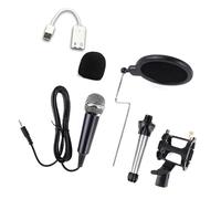 Whoasyst Studio Grade USB Microphones Broadcast Set 48KHz Sampling Rate Adjustable Gains Transmission for Home Noise Cancelling Mic for Live Broadcast