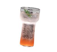 Whoasyst Stylish Modern Shaped Beverage Cup for Espresso Martinis and Specialty Drinks Premium Clear Glass Glass Water Tumblers