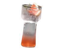 Whoasyst Stylish Modern Shaped Beverage Cup for Espresso Martinis and Specialty Drinks Premium Clear Glass Glass Water Tumblers