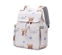 Whoasyst Stylish Printed Mother's Bag Multiple Interior Pockets Practical Oxford Fabric Backpack Perfect For Family Daily Use Mum Bag Oxford Fabric