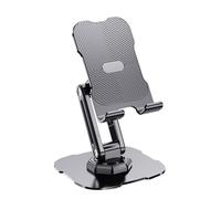 Whoasyst Tabletop Phone Stand Angles Height Adjustable Rotating Cellphone Cradle Desk Tablet Holder Mount Foldable For Video Portable Tablet Stand For Video Conferencing